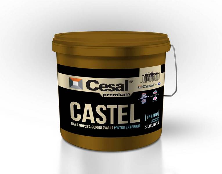 Cesal Castel mosható kültéri szilikonos falfesték.